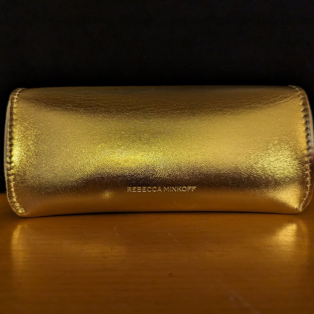 Rebecca Minkoff Metallic Gold Glasses Case - Picture 3 of 3